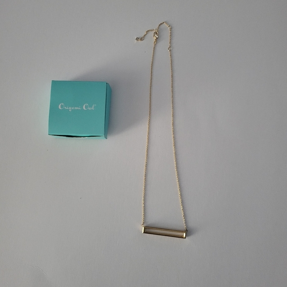 Origami owl  New Gold Birthstone Bar necklace. - Picture 2 of 8